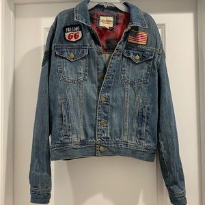 Forever21 denim jacket with patches